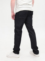 Джинсы мужские черно-синие прямые со стрейчем 4534