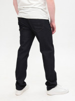 Джинсы мужские черно-синие прямые со стрейчем 4534