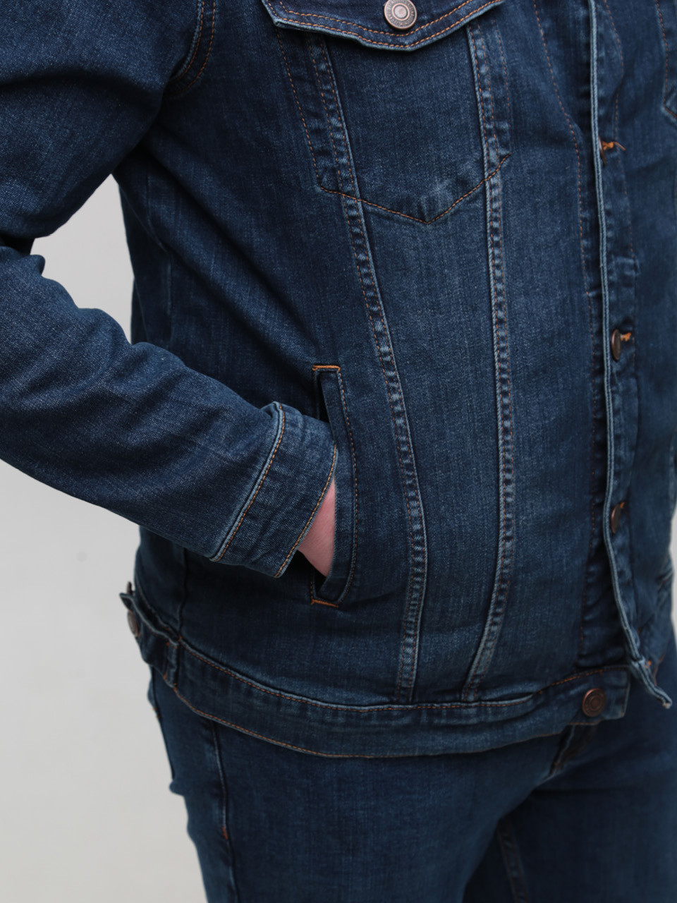 Куртка джинсова чоловіча темно-синя 19092 6247 672