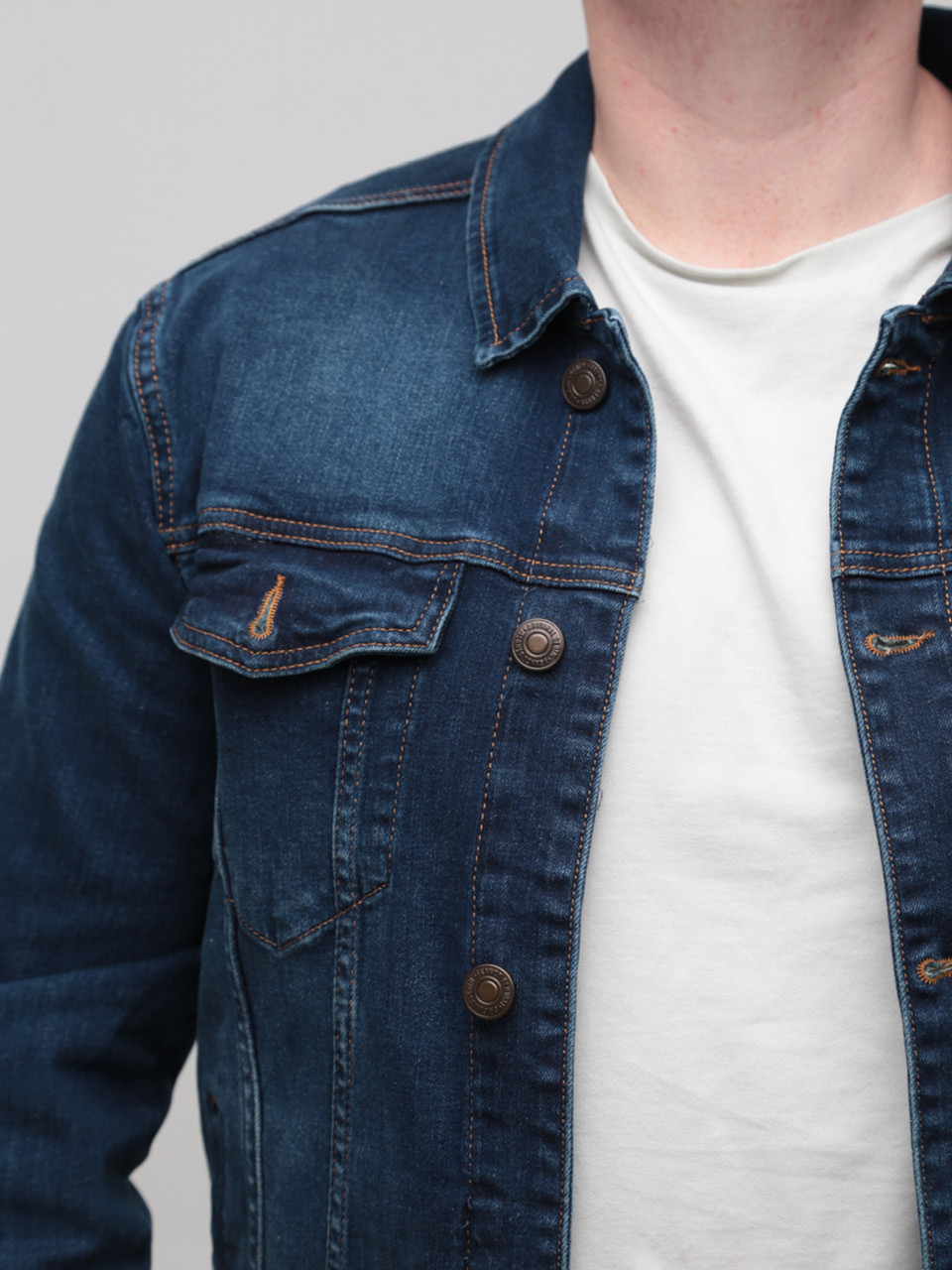 Куртка джинсова чоловіча темно-синя 19092 6551 460
