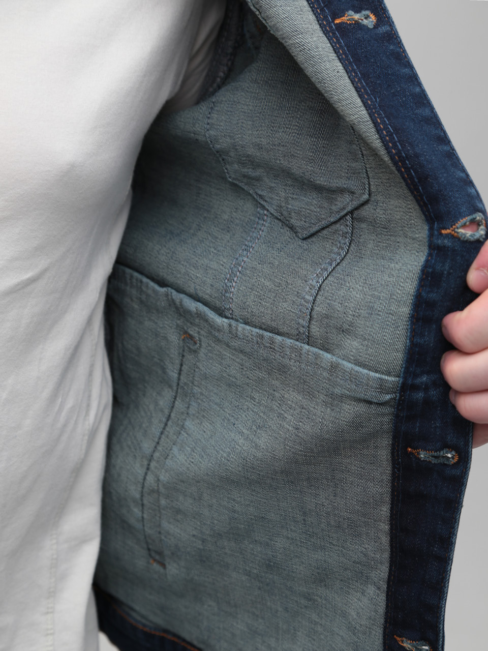 Куртка джинсова чоловіча темно-синя 19092 6551 460