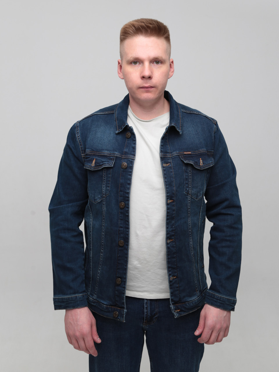 Куртка джинсова чоловіча темно-синя 19092 6551 460