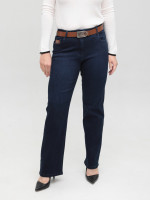 Джинси жіночі прямі темно-сині зі стрейчем 7835-1