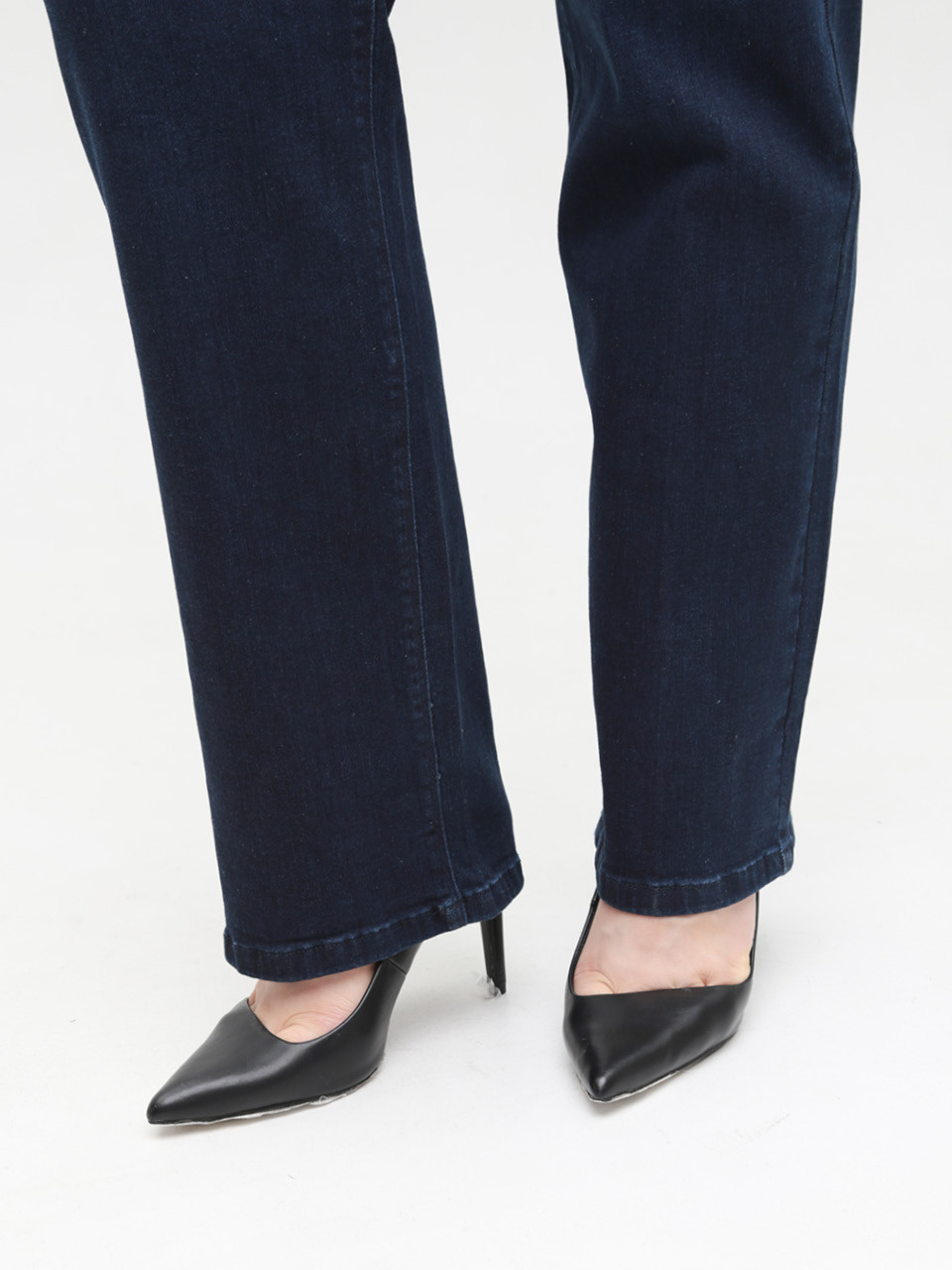 Джинси жіночі прямі темно-сині зі стрейчем 7835-1