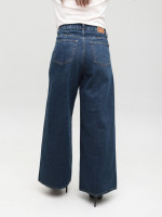 Джинси жіночі сині супер широкі з високою посадкою 1624