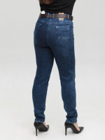 Джинси жіночі темно-сині приталені МОМ 7843-3