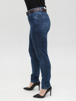 Джинси жіночі темно-сині приталені МОМ 7843-3