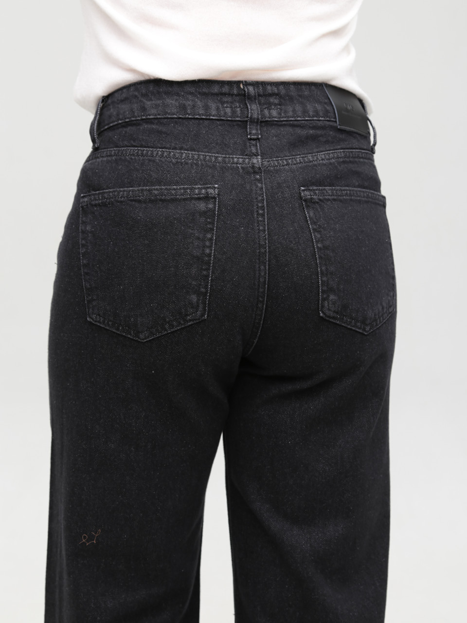 Джинсы женские черные Daddy fit с высокой посадкой 1619
