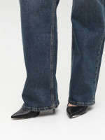 Джинсы женские синие широкие палаццо с вісокой посадкой 1620-B