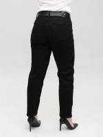 Джинси жіночі чорні прямі МОМ 1622-1-B