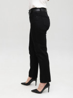 Джинси жіночі чорні прямі МОМ 1622-1-B