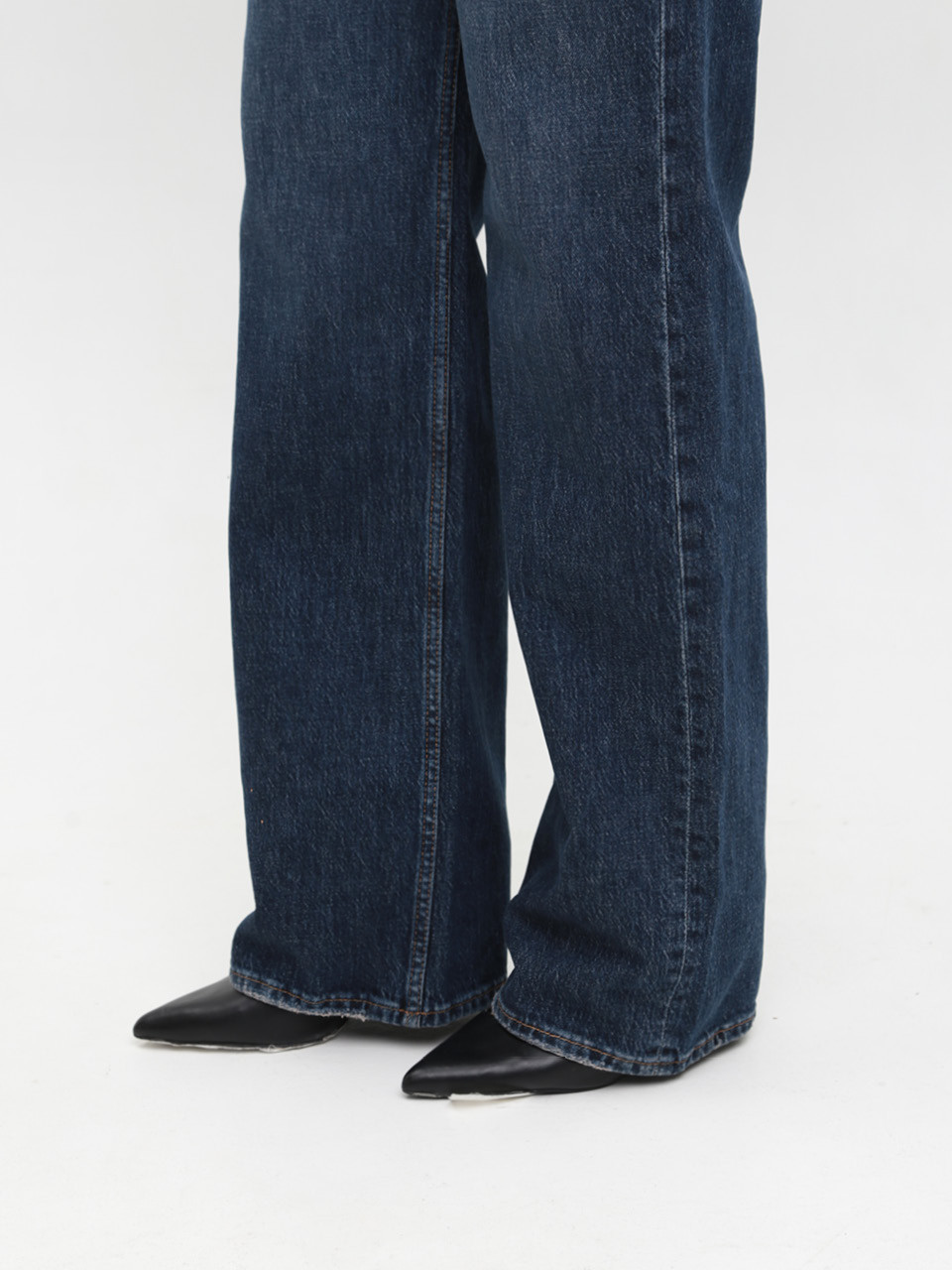 Джинсы женские темно-синие палаццо 1631