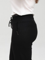 Штани жіночі чорні широкі з гумкою на поясі 10581-2