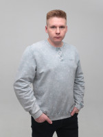 Світшот чоловічий світло-сірий з манжетом 5602-3