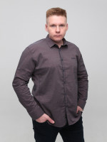 Сорочка чоловіча коричнева в клітку 6703-3