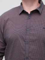 Сорочка чоловіча коричнева в клітку 6703-3