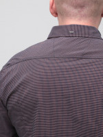 Сорочка чоловіча коричнева в клітку 6703-3