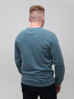 Світшот чоловічий синьо-зелений з манжетом 5602-5