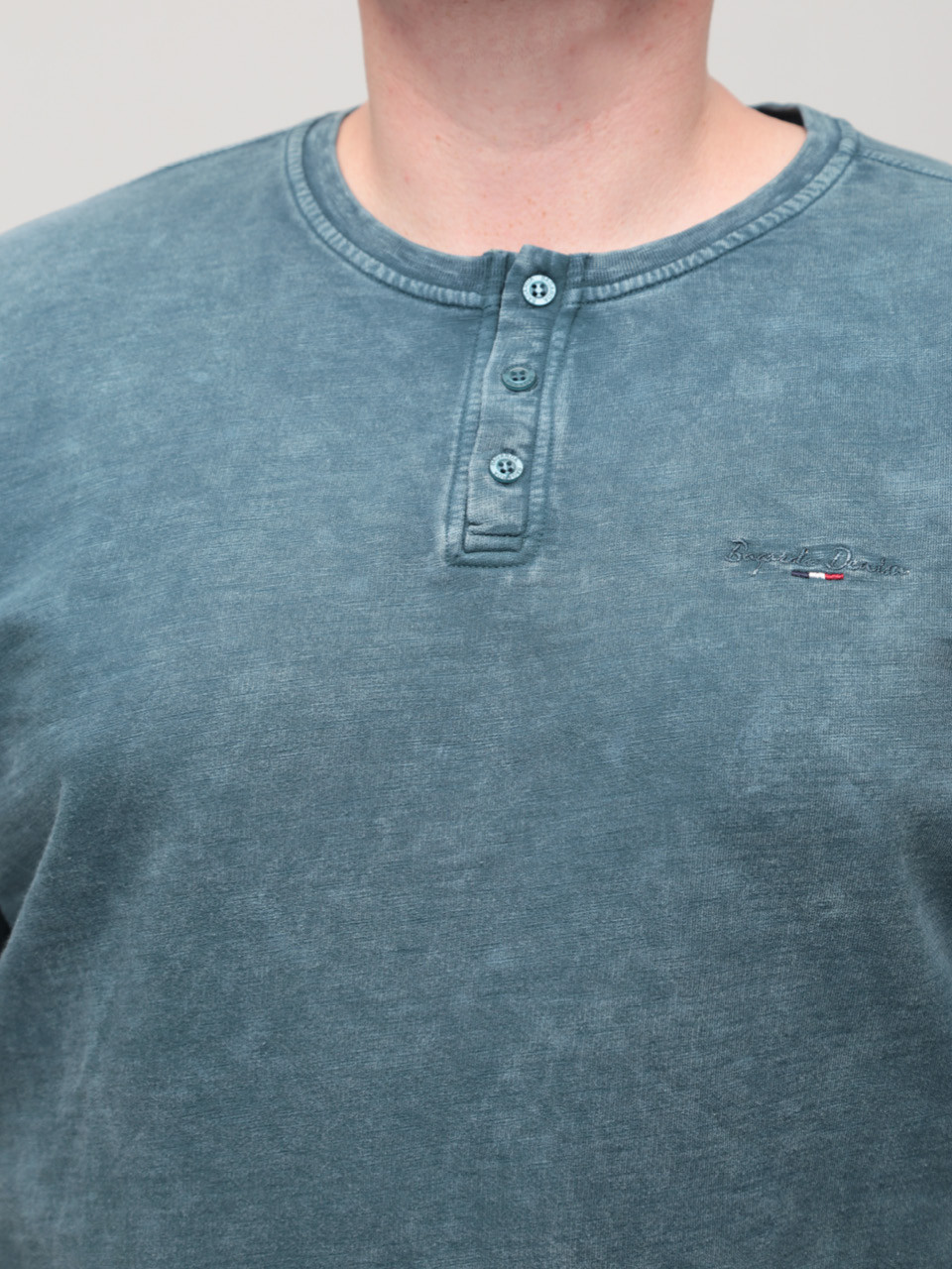 Світшот чоловічий синьо-зелений з манжетом 5602-5