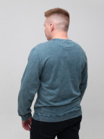 Світшот чоловічий синьо-зелений з манжетом 5602-5