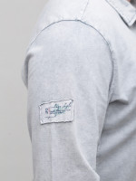 Поло чоловіче світло-сіре тонке 8316-3