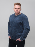 Світшот чоловічий синій з варінням з манжетом 5601-1