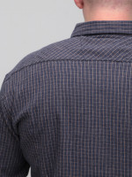 Сорочка чоловіча коричнева байкова в клітку 5505-3