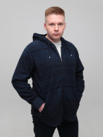 Толстовка чоловіча темно-синя тонка з капюшоном 4824-1