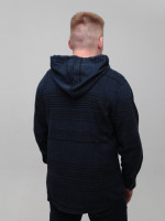 Толстовка чоловіча темно-синя тонка з капюшоном 4824-1