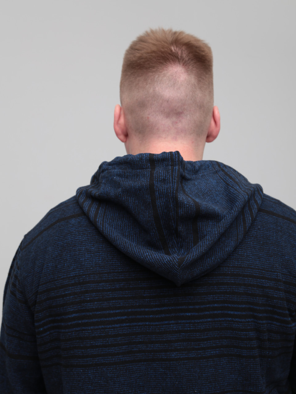 Толстовка чоловіча темно-синя тонка з капюшоном 4824-1