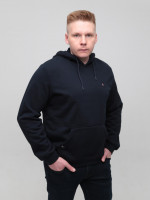 Худі чоловіче темно-синє на флісі 2321-1