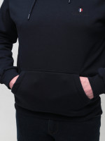 Худі чоловіче темно-синє на флісі 2321-1