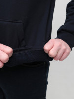 Худі чоловіче темно-синє на флісі 2321-1