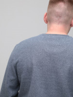 Джемпер чоловічий сіро-синій з коміром мис 5410-1-V