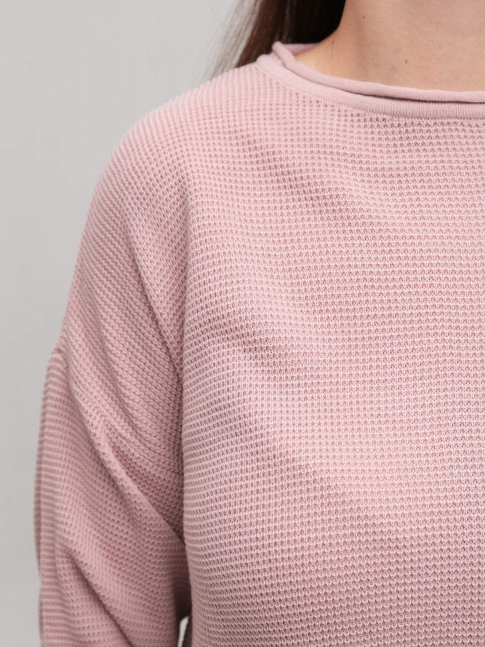 Светр жіночий тонкий пудра прямий 214281-16-Т