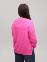 Светр жіночий тонкий рожевий прямий 214281-6-Т