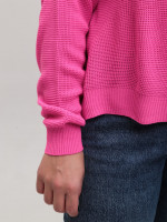 Светр жіночий тонкий рожевий прямий 214281-6-Т