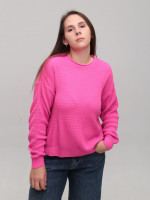 Светр жіночий тонкий рожевий прямий 214281-6-Т