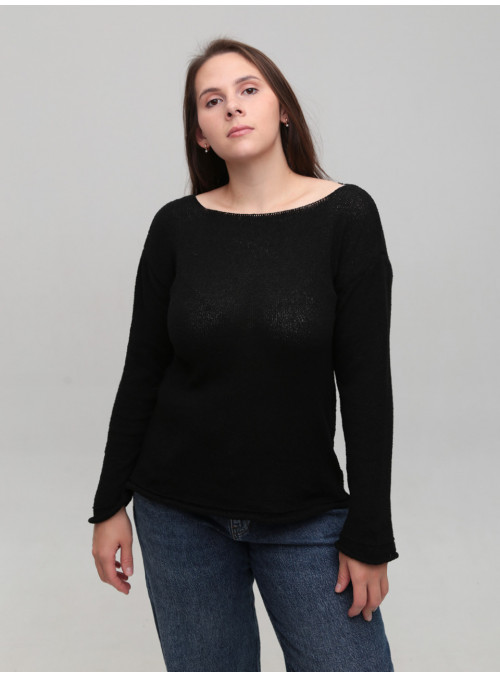 Светр жіночий тонкий чорний...