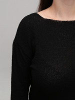 Светр жіночий тонкий чорний прямий 8529-1-Т