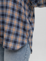 Сорочка жіноча синя в клітку тонка 145-1