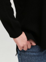 Свитер женский тонкий черный прямой 10884-1-Т