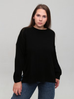 Свитер женский тонкий черный прямой 10884-1-Т