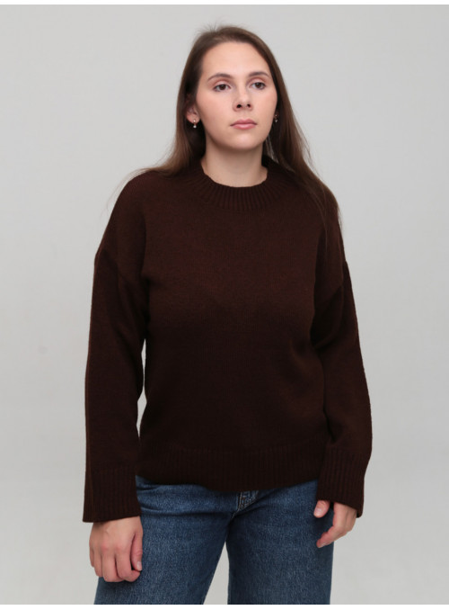 Свитер женский коричневый...