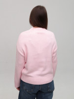 Светр жіночий рожевий теплий укорочений 8533-5-Т