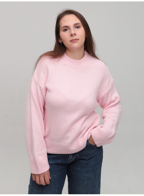 Свитер женский розовый...