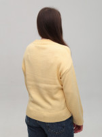 Свитер женский желтый теплый укороченный 8533-12-Т