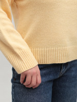 Свитер женский желтый теплый укороченный 8533-12-Т