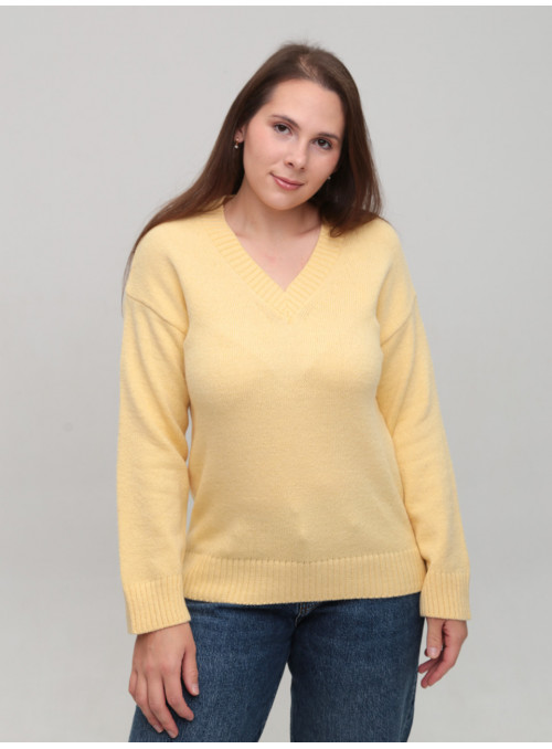 Светр жіночий жовтий теплий...