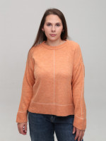 Светр жіночий помаранчевий теплий прямий 8523-13-Т